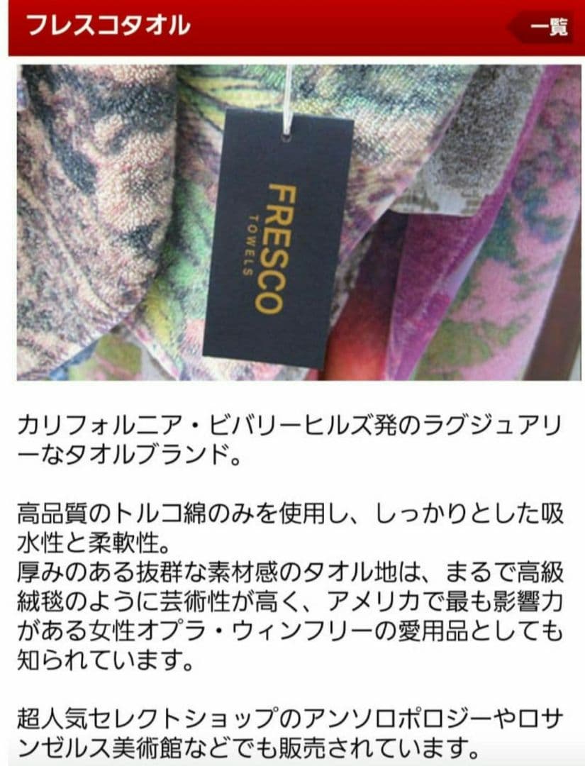 FRESCO TOWELS フレスコタオル ビッグサイズ ブルー 希少 レア