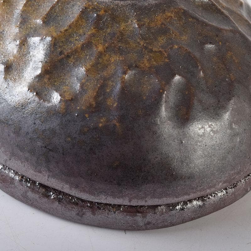 Lukes　茶道具　備前焼　人間国宝　金重陶陽作　猪摘香合　V　R8407