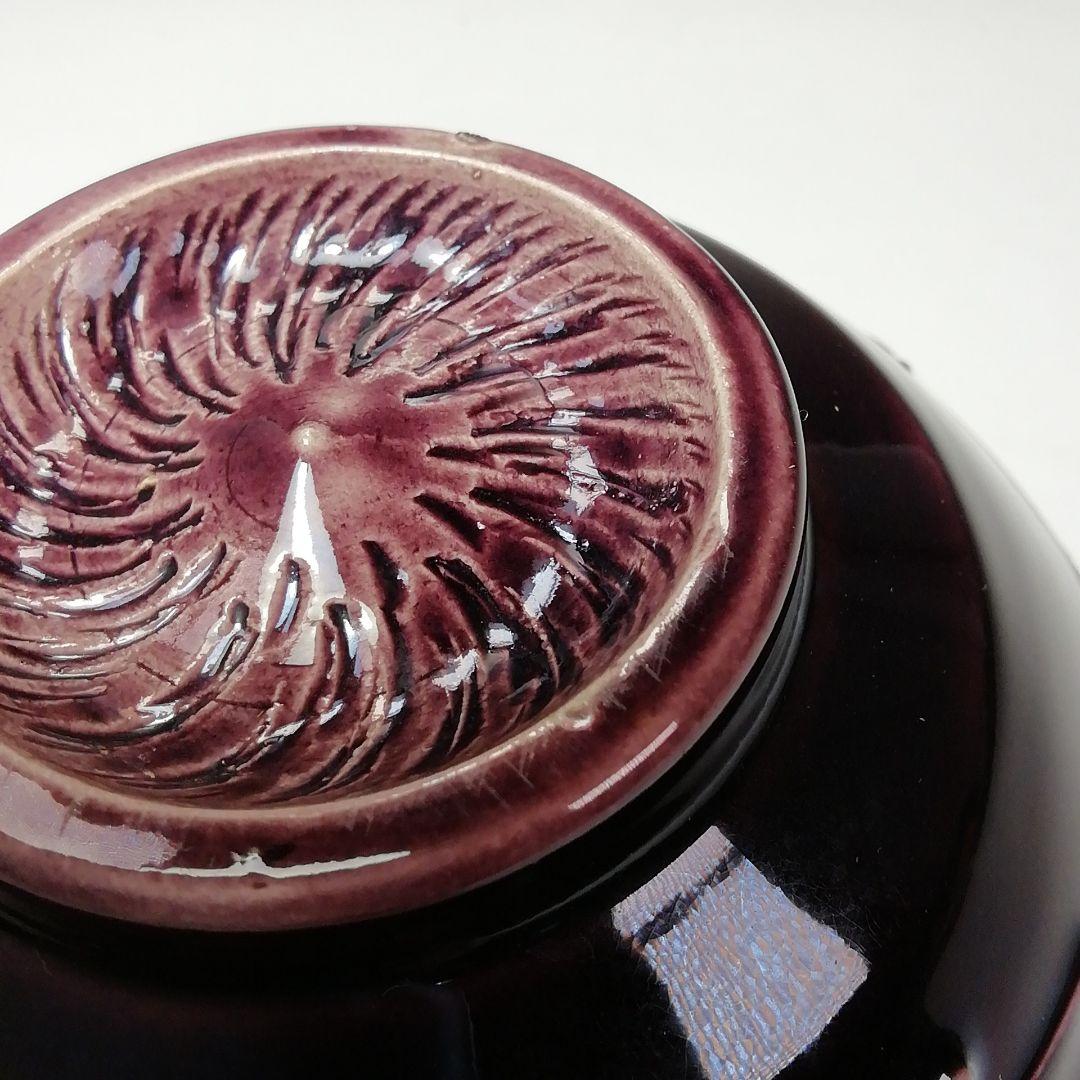 Ｓ６５９　茶碗　『紫交趾』『赤沢露石作』『京焼』　共箱　抹茶碗　茶道具