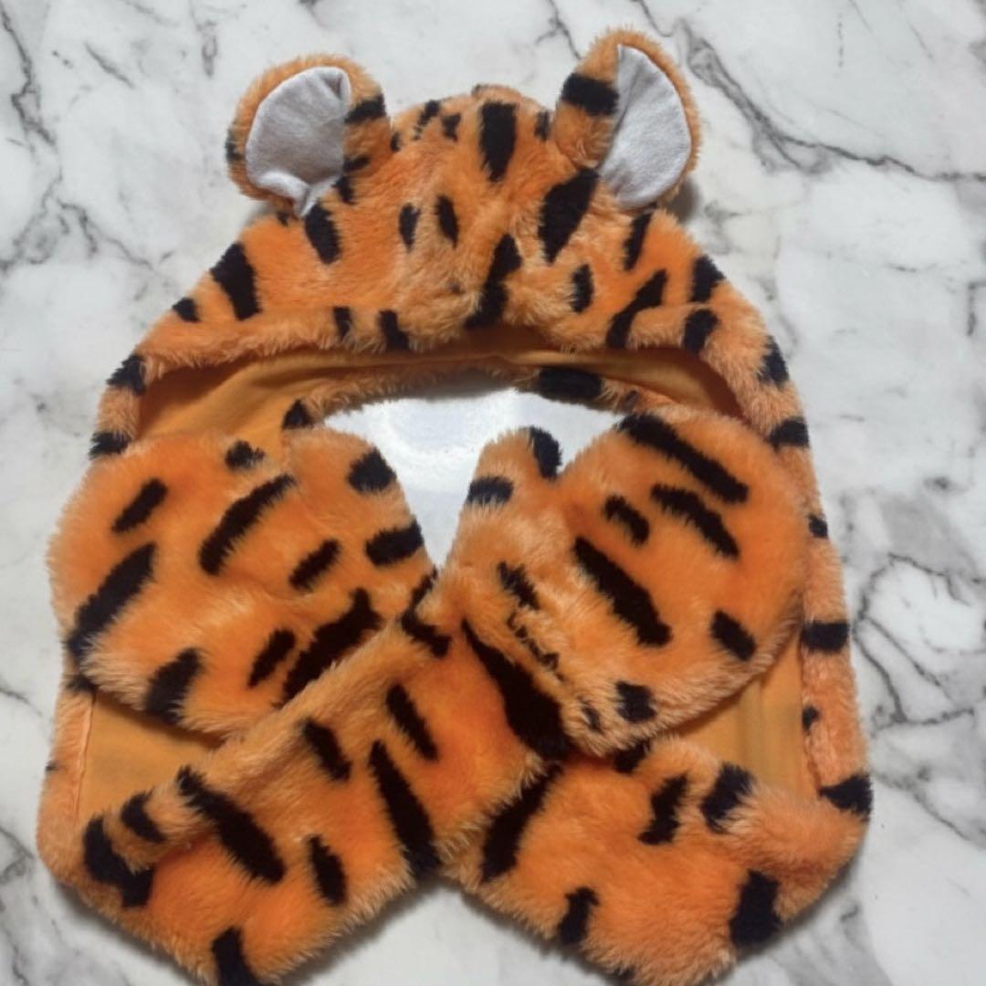 ティガー マフラーファンキャップ ディズニー 被り物