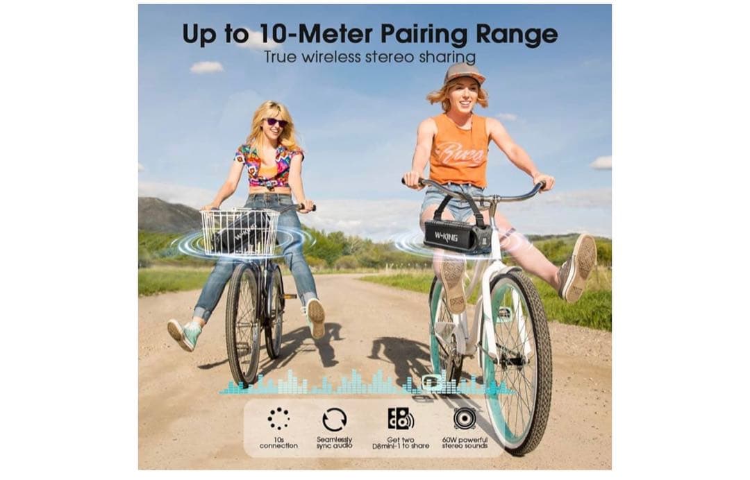 Bluetooth スピーカー ワイヤレススピーカー IPX6防水 アウトドア