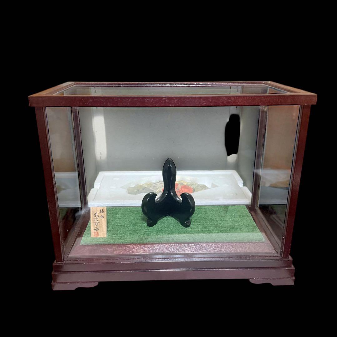 【美品】★純銀製★ 武比古作 銀扇 松竹梅