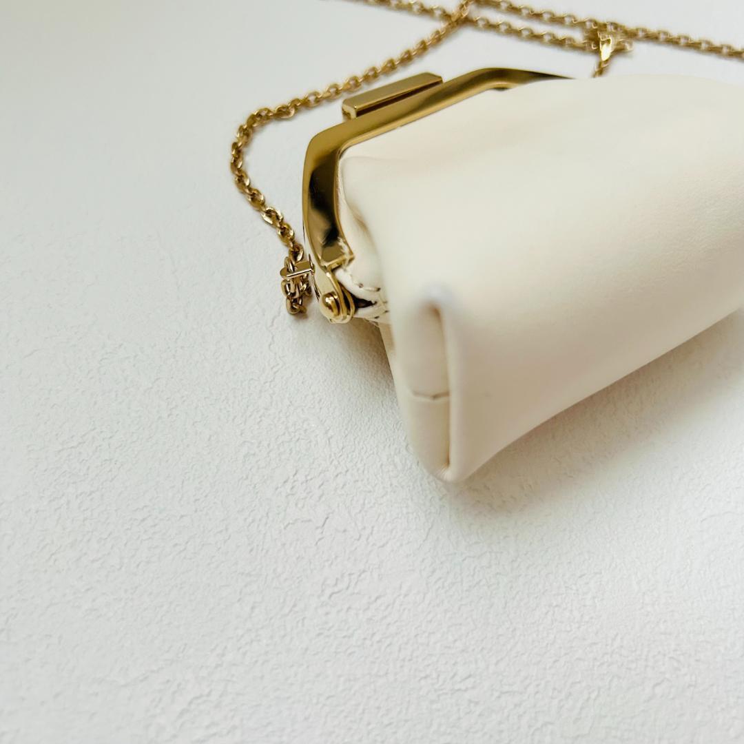 レア　ロジェヴィヴィエ ケース　がま口　チェーン　財布　レザー　コンパクト