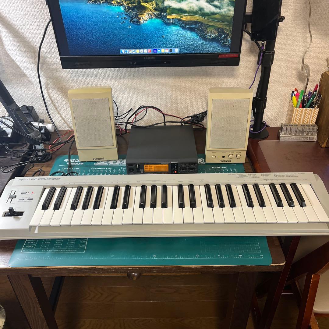 値下Roland SC-88VL GS音源モジュール とモニタースピーカーセット