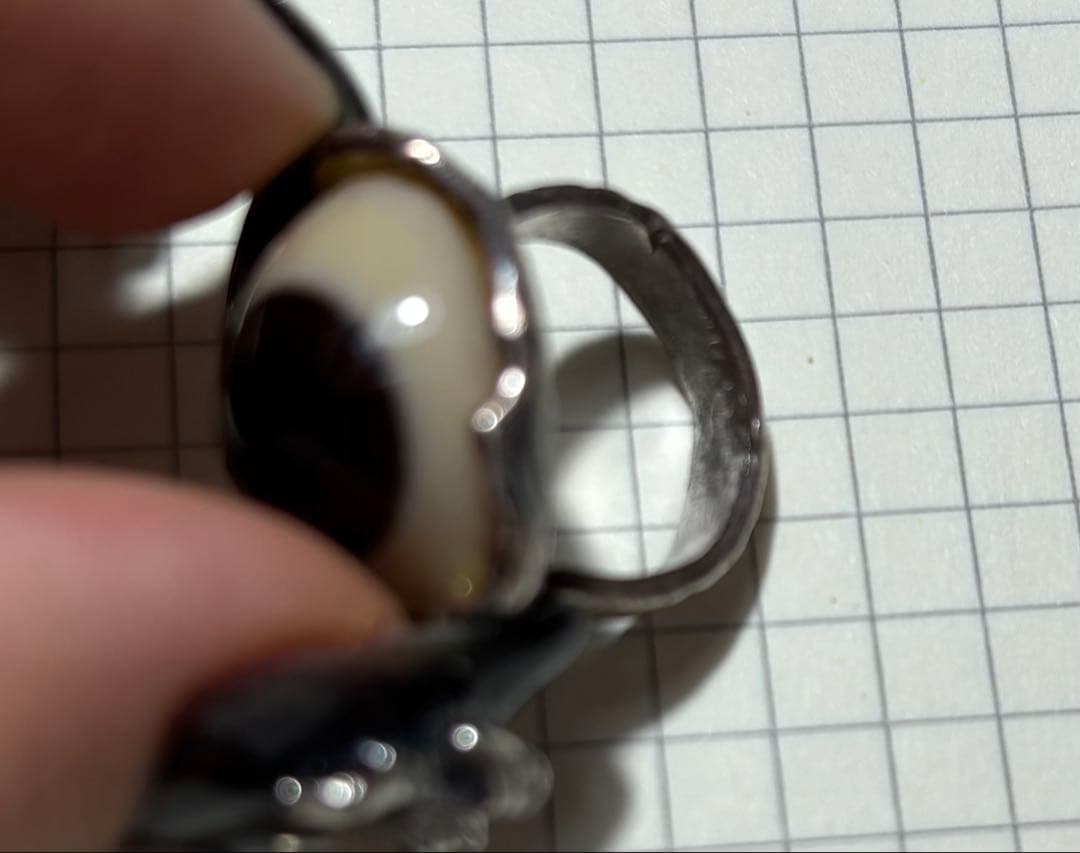 ロ*ー様 目玉リング/希少/個性的指輪/めだま/義眼