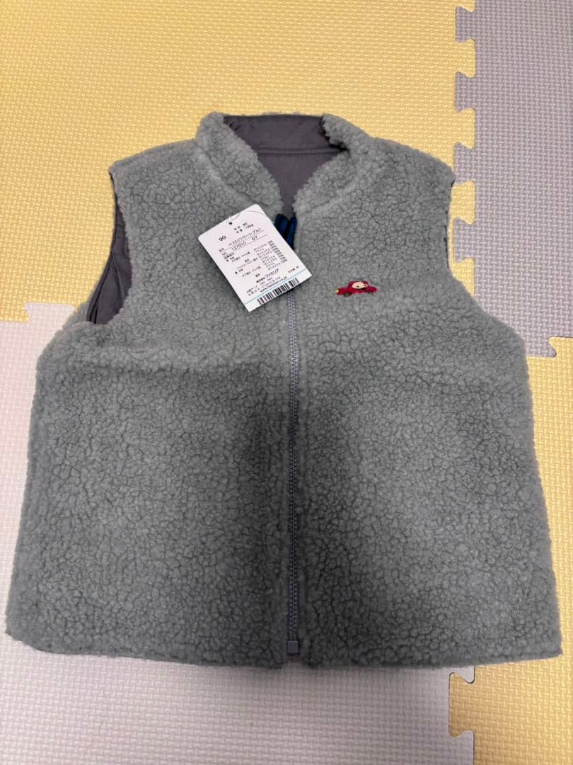 familiar ストライプ 長袖Tシャツ & 長ズボン & リバーシブルベスト