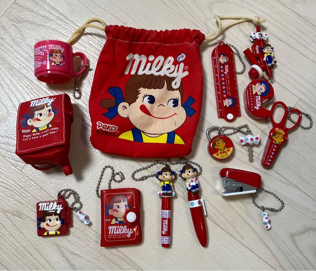 セット　ペコちゃん　ぽこちゃん　50周年　フィギュア　人形　缶　カン　不二家