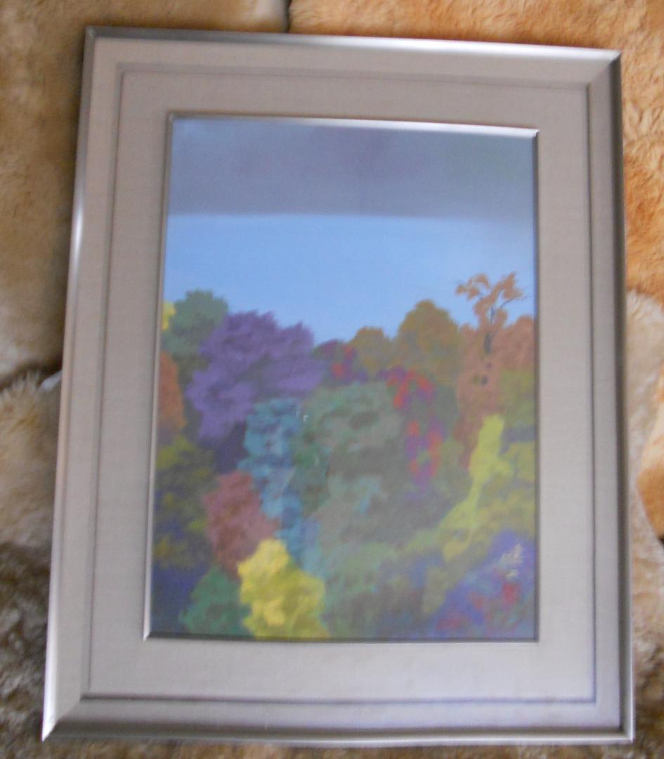 河合健二 絵画 日本画 「 樹容 」 近代日本美術 巨匠 風景画 です。