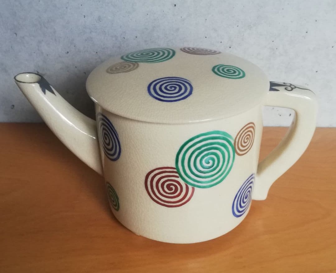 茶道具 水次 仁清写渦巻絵 香泉作 NO304