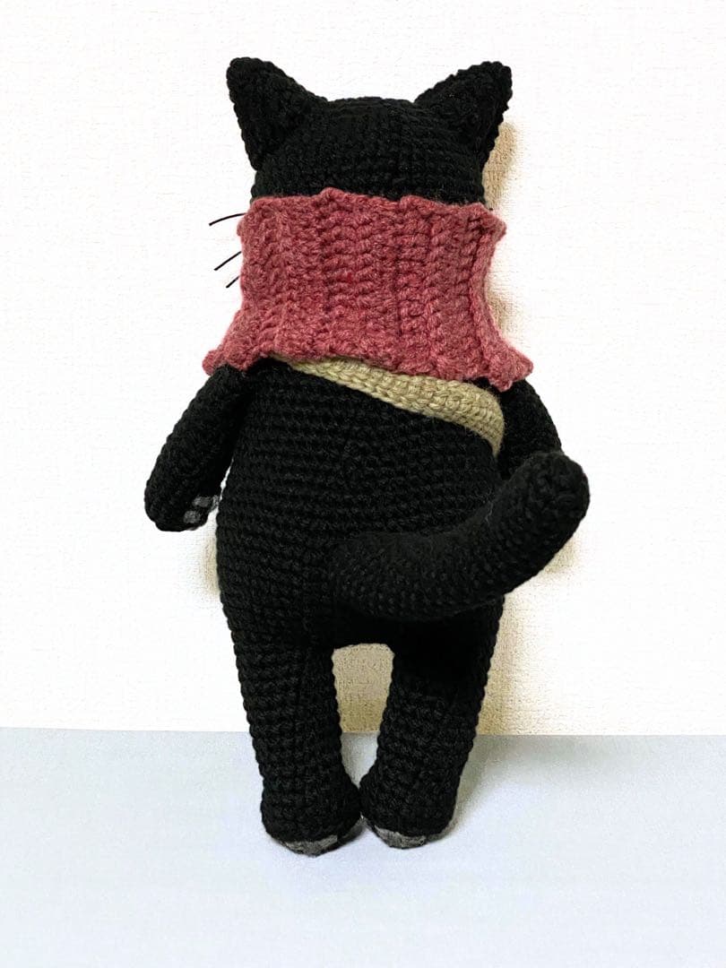 いっしょにおでかけ♪黒猫さんのあみぐるみ