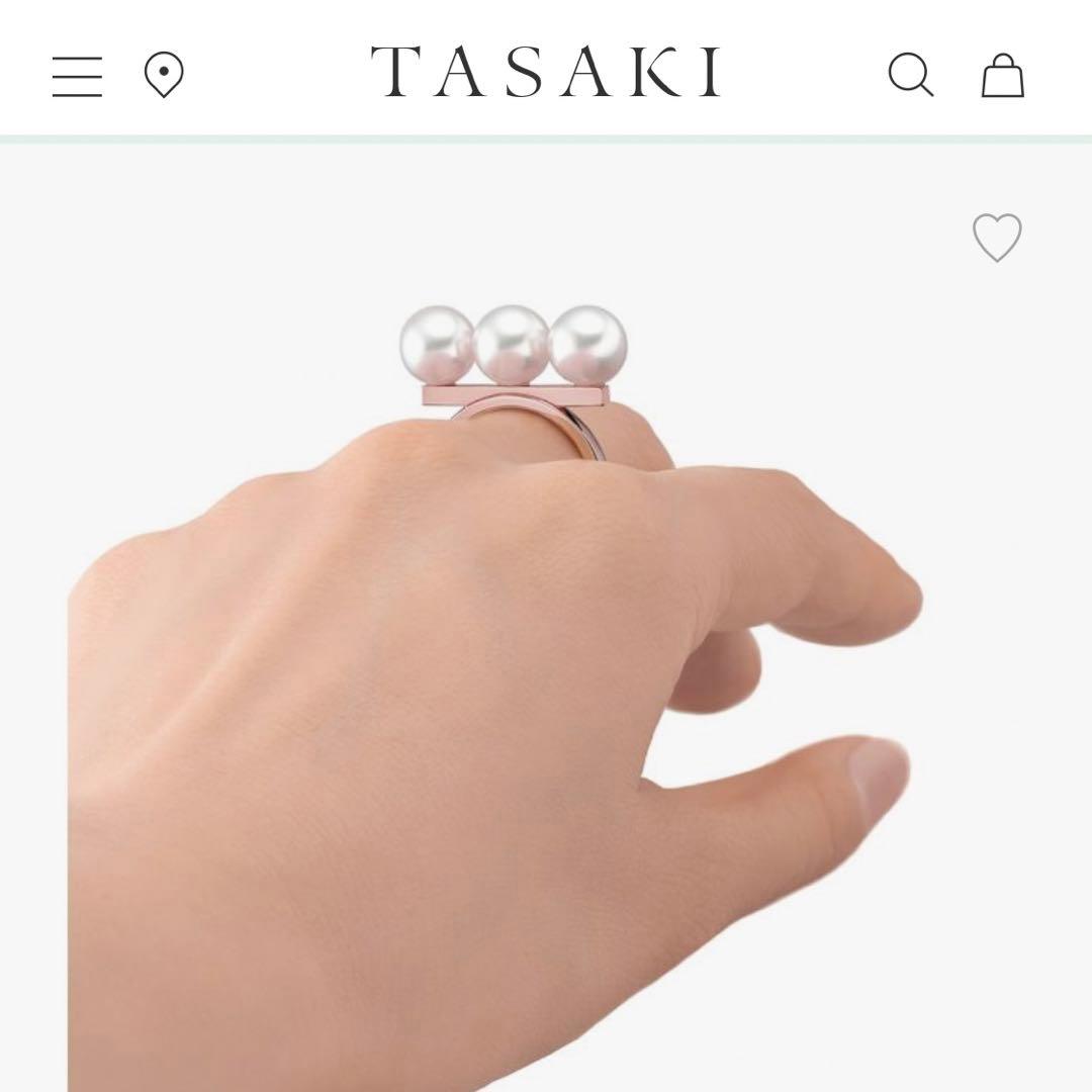 【美品】タサキTASAKI バランスネオ リング 指輪サクラゴールド16号アヤコ