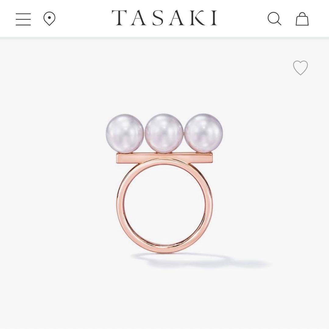 【美品】タサキTASAKI バランスネオ リング 指輪サクラゴールド16号アヤコ