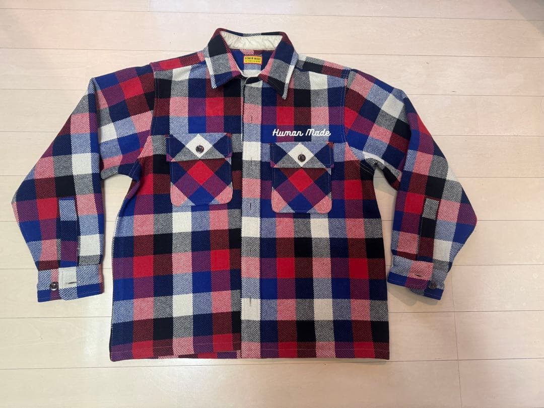 ジャケット・アウター HUMAN MADE WOOl CHECK SHIRT JACKET