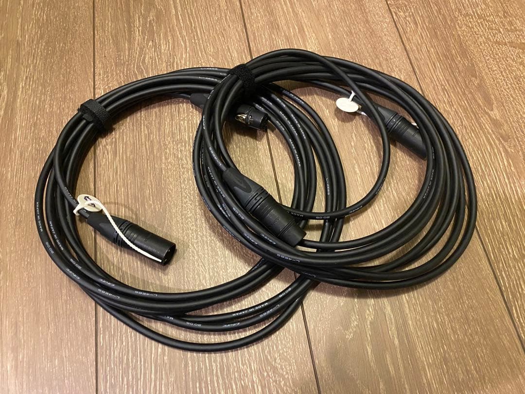 CANARE 4E6S 5m 2本 NEUTRIK XLR マイクケーブル ③