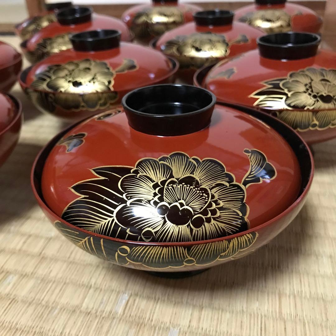 輪島塗 漆器 吸物椀セット 10個入り