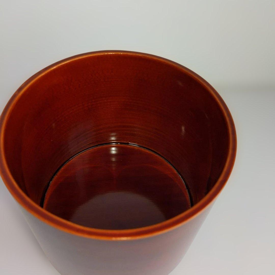 伝統工芸 飛騨春慶塗 曲水指 茶道具 紙箱付