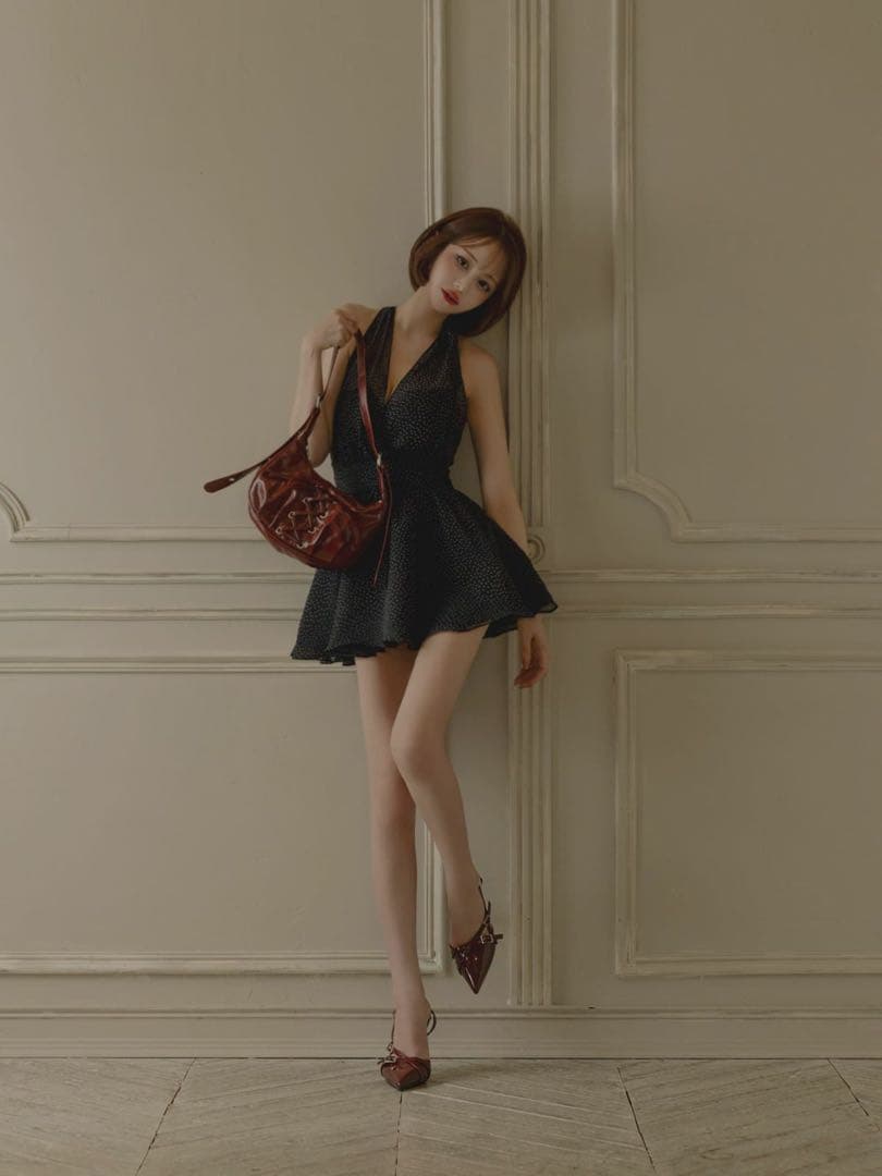 【完売商品】Brille 黒ドット　ドレス