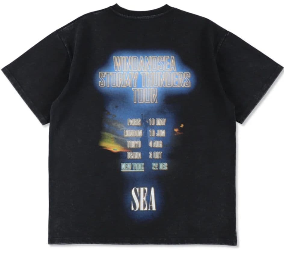 新品使用【XL】wind and sea WORLD TOUR