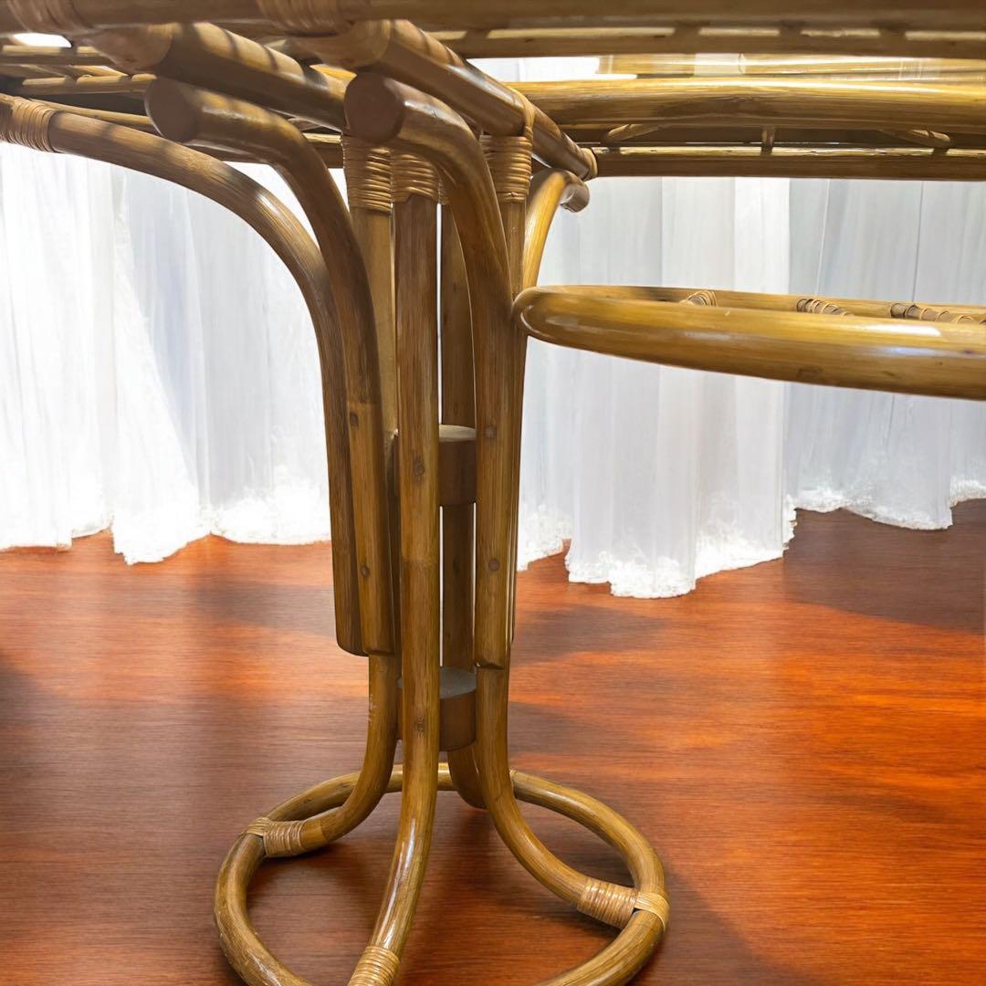 tomato レア❣️ラタン テーブル ダイニングテーブル カウンター