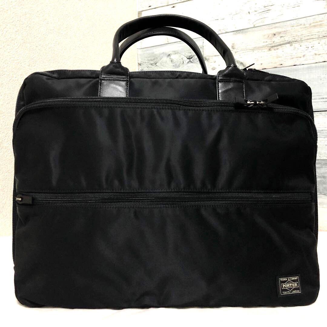 未使用級✨ポータータイム オーバーナイト 2way ボストン 3層 A4ブラック