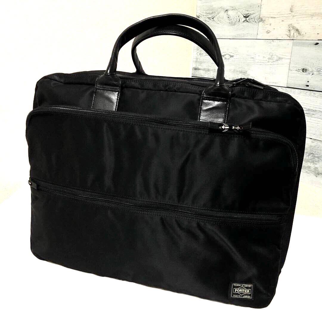 未使用級✨ポータータイム オーバーナイト 2way ボストン 3層 A4ブラック