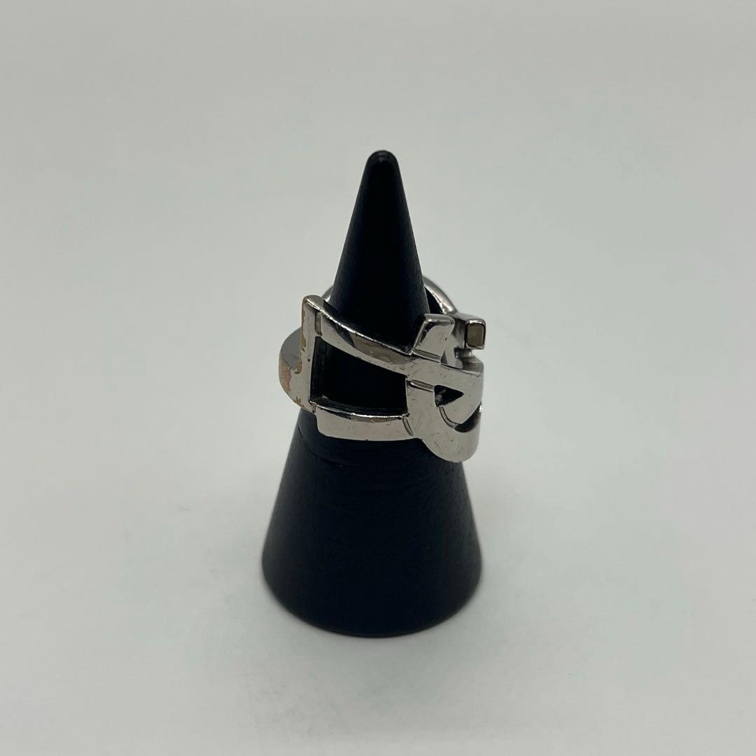 サンローランパリ SAINT LAURENT YSLロゴ リング 12号 メタル