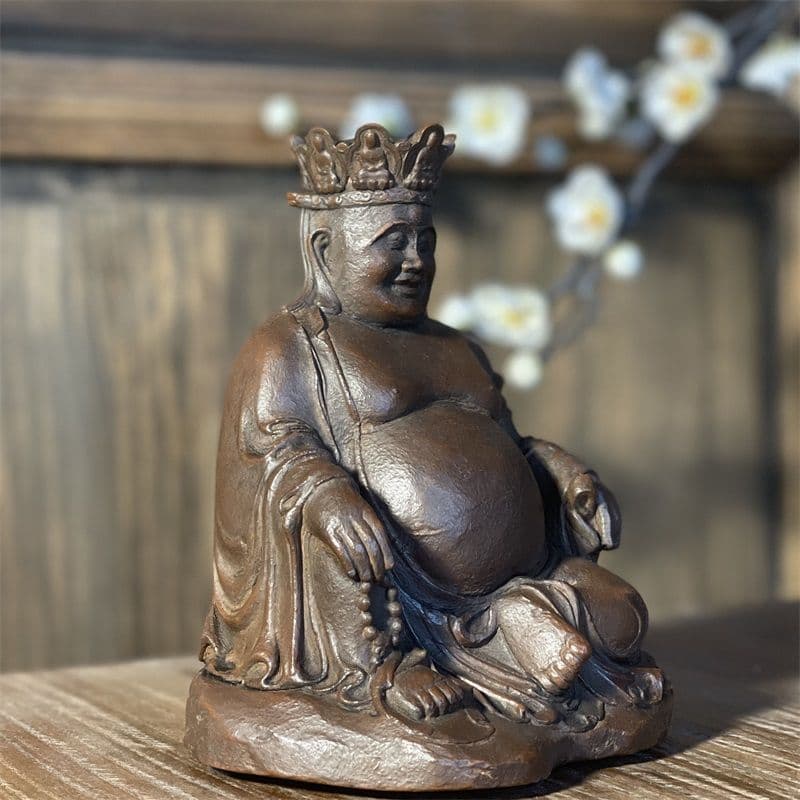 宝冠弥勒仏 石仏 装飾品 仏教美術 工芸品 美術品 置物