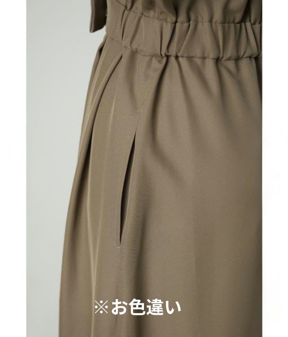 美品 niana ニアナ スタンドアウトカラーオールインパンツ パンツドレスL