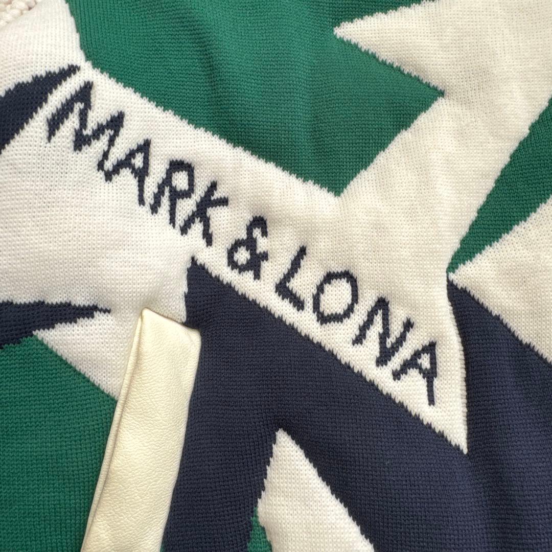 MARK&LONAマークアンドロナ 裏地付ニット切り替え ジャケット 36(S)