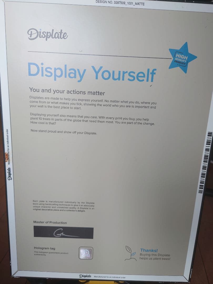 ディスプレートギャンブル限定版ポスター