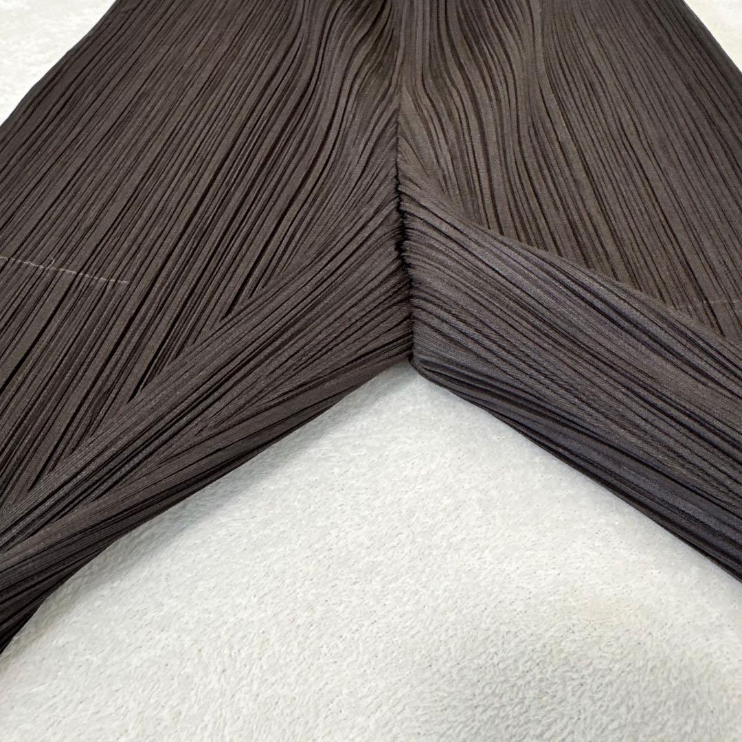 極美品✨PLEATS PLEASE XXLプリーツ　ワイドパンツ　ブラウン　膝丈
