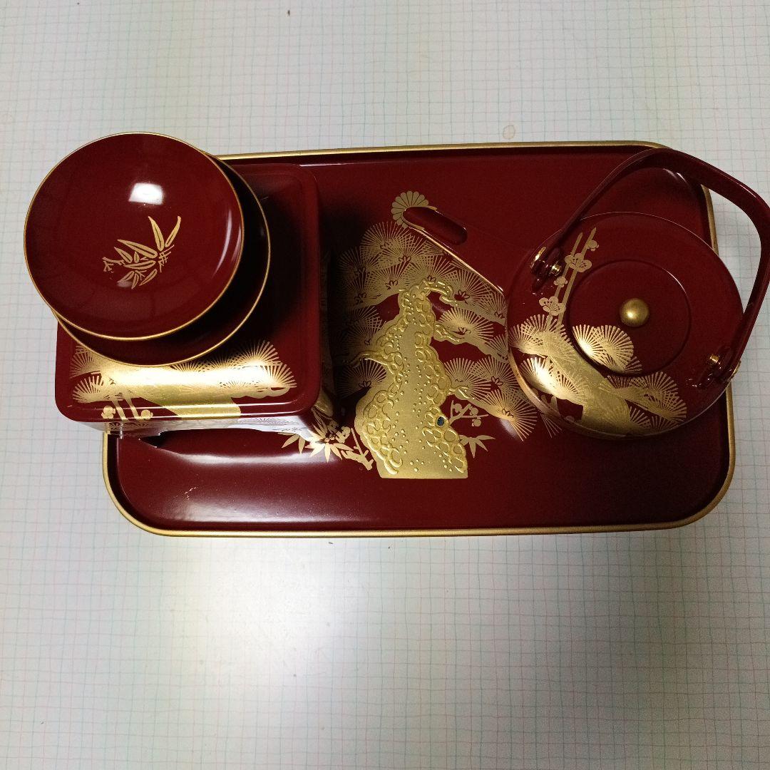 漆器 茶器セット 金箔装飾