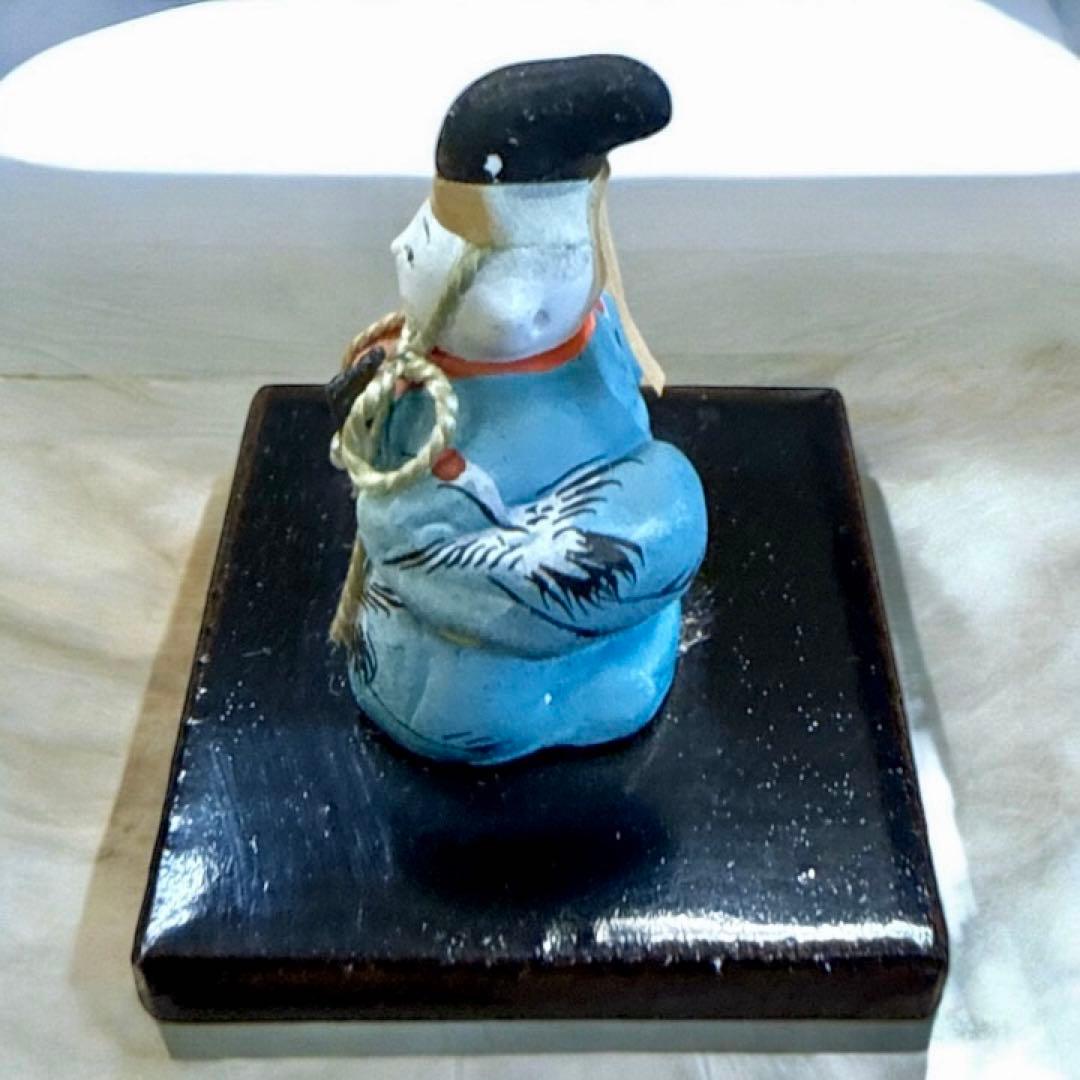 ★鶴の絵が描かれた縁起がいい伝統的な日本の陶器置物★