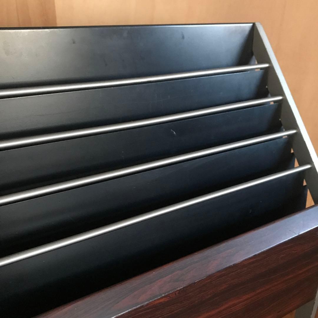 UCHIDA マガジンラックキャスター付 レトロモダン d&department