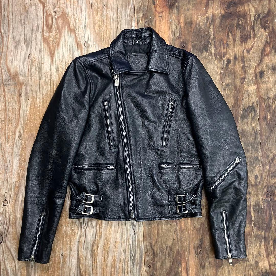 90s Freedom レザーダブルライダースジャケット 水牛革 VINTAGE