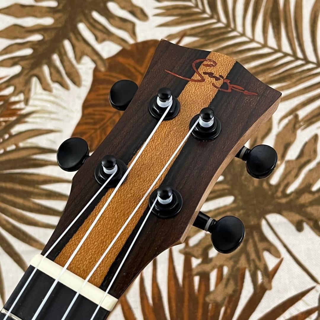 【高級材】Smijer黒檀材とシャム柿のソプラノ・ウクレレ【ウクレレ専門店】