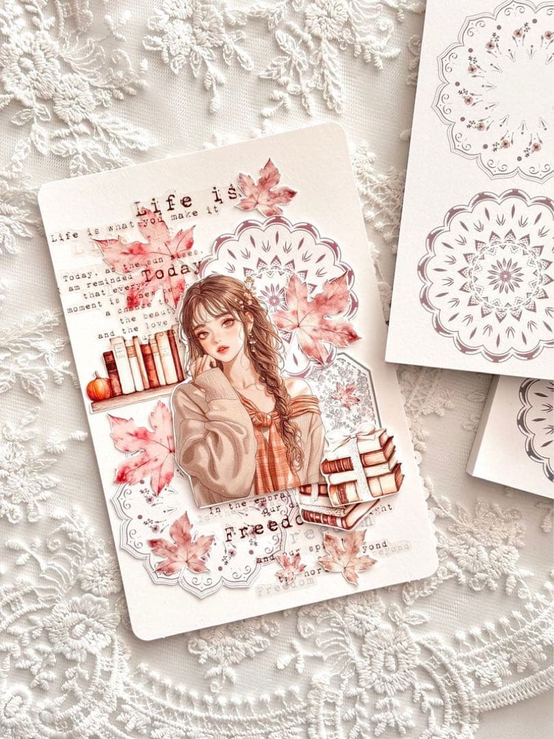 コラージュ素材　紙もの　素材紙　【2692】