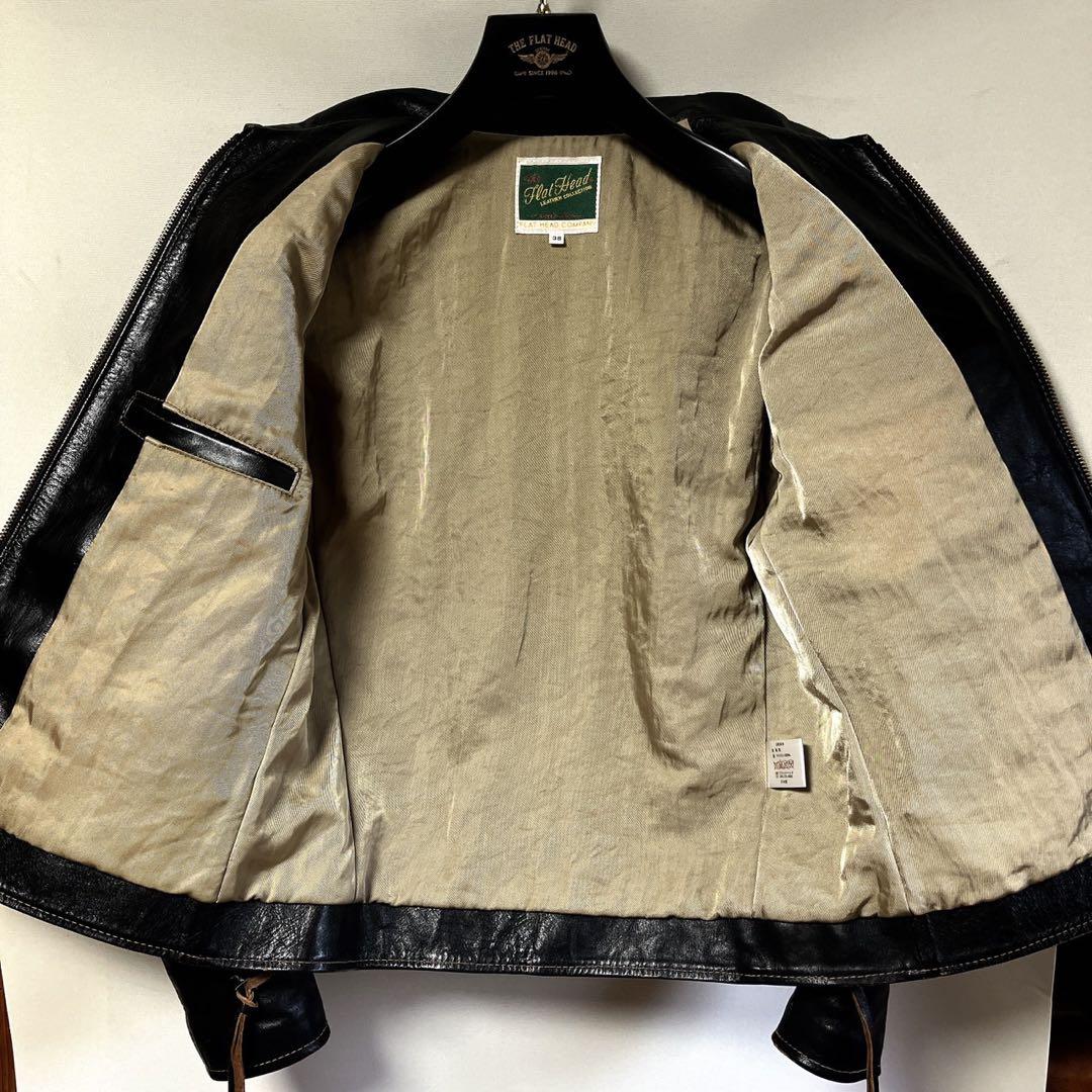 【1/4までの限定価格】フラットヘッド／ホースハイドシングルライダースジャケット