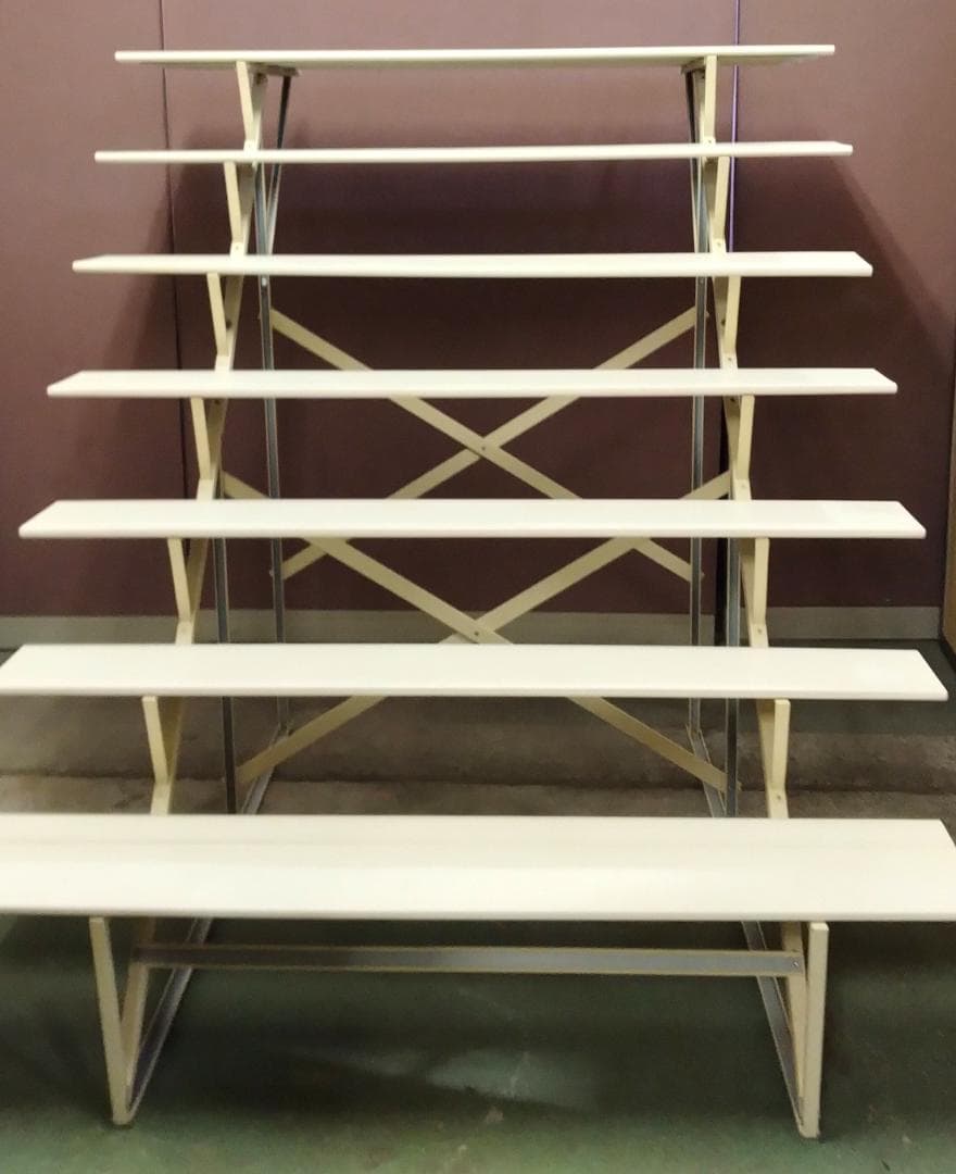 B17 雛人形用７段飾り ひな段 スチール台40号☆中古品 高さ約128cm