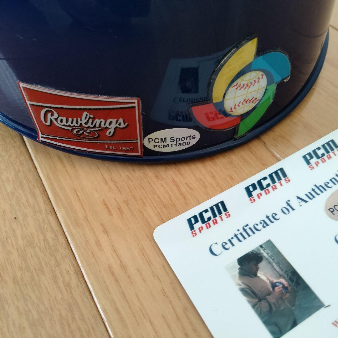 正月価格)2009年 WBC ソト 実使用キャッチャーヘルメット 直筆サイン