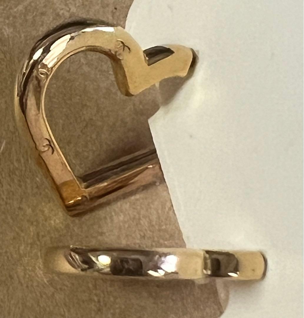 CHANEL シャネル　ハート型 フープピアス　美品‼️