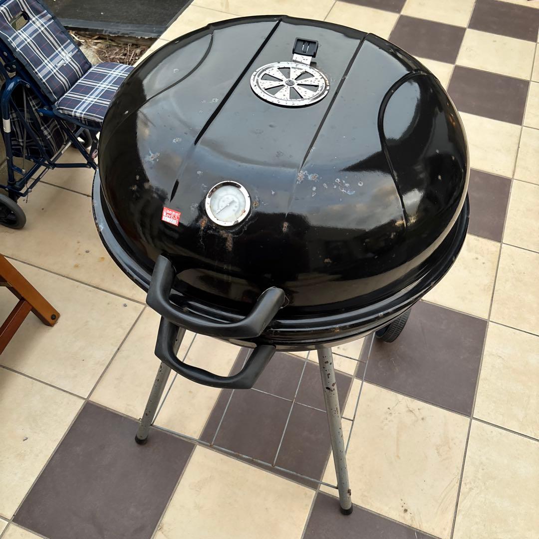 バーベキューコンロ　グリル　温度計付き