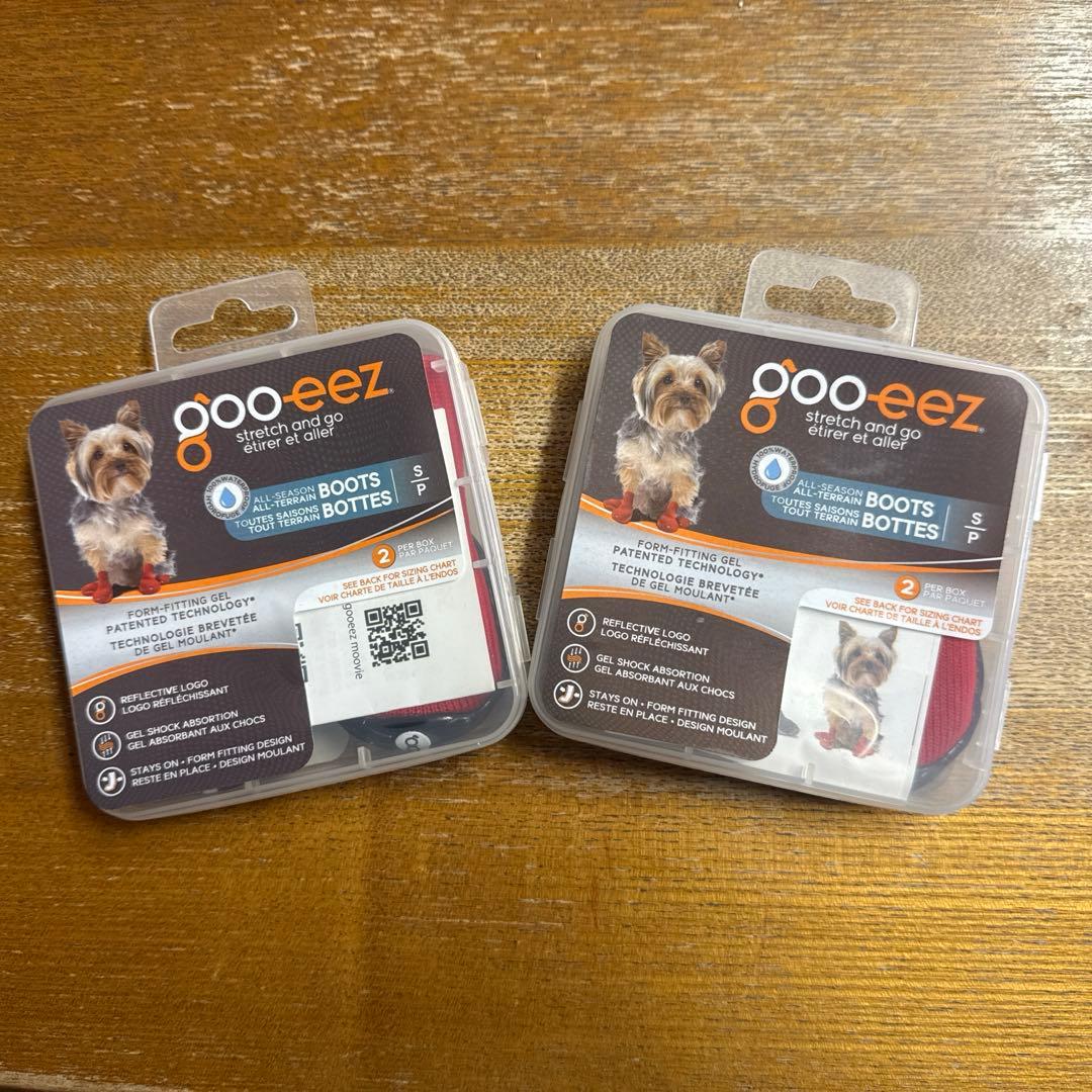 【値下げ応相談】gooeez ドッグブーツ 赤 サイズS 2足入り × ２