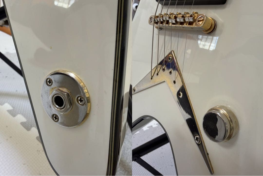 【生産終了品：レア】 DEAN V SERIES WHITE GOLD