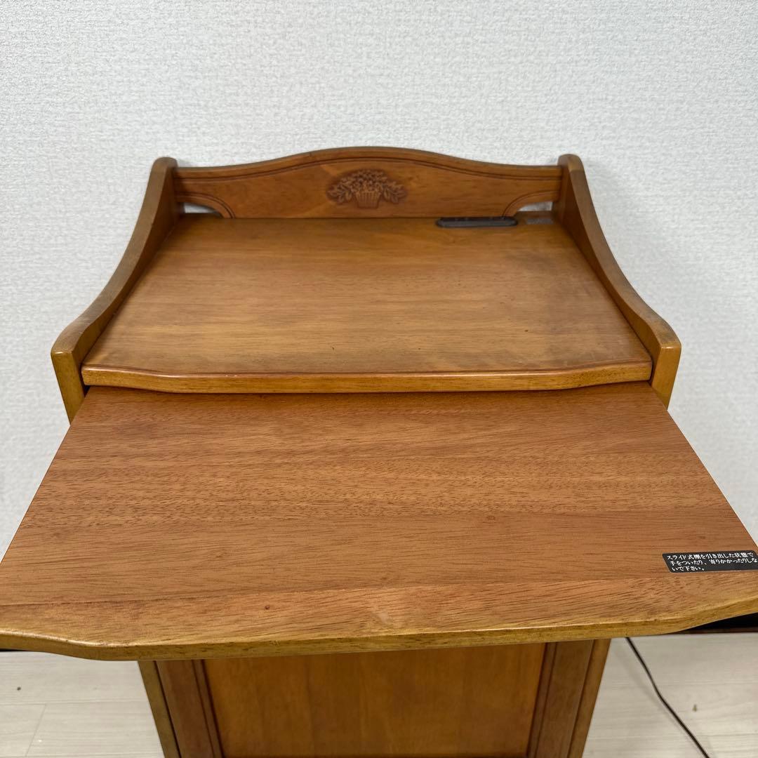 カリモク キャビネット サイドボード 電話台 花台 飾り棚 収納家具 ※i4※