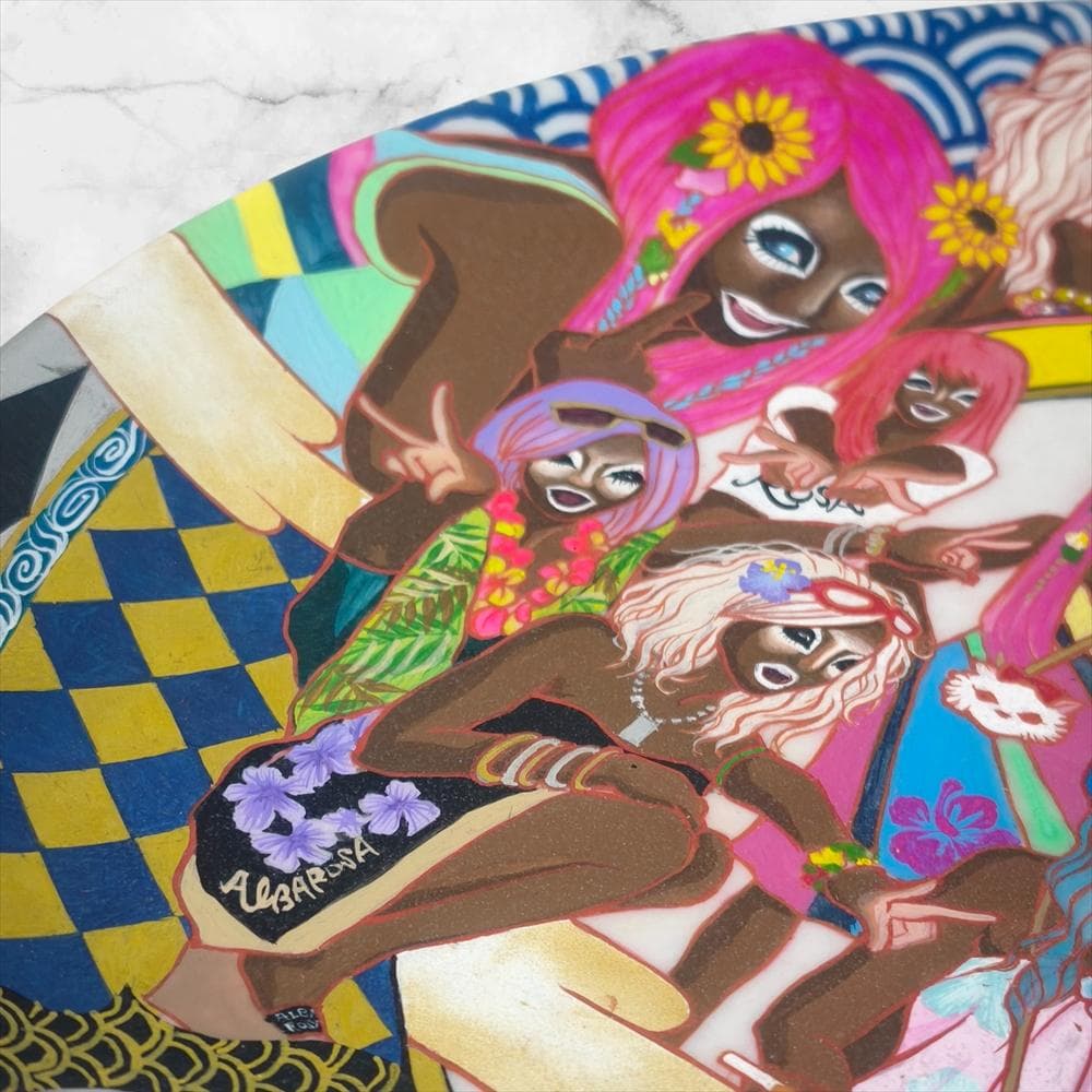 真作 近藤 智美 鉢「渋谷焼」 陶芸 工芸 ギャル ガングロ ヤマンバ