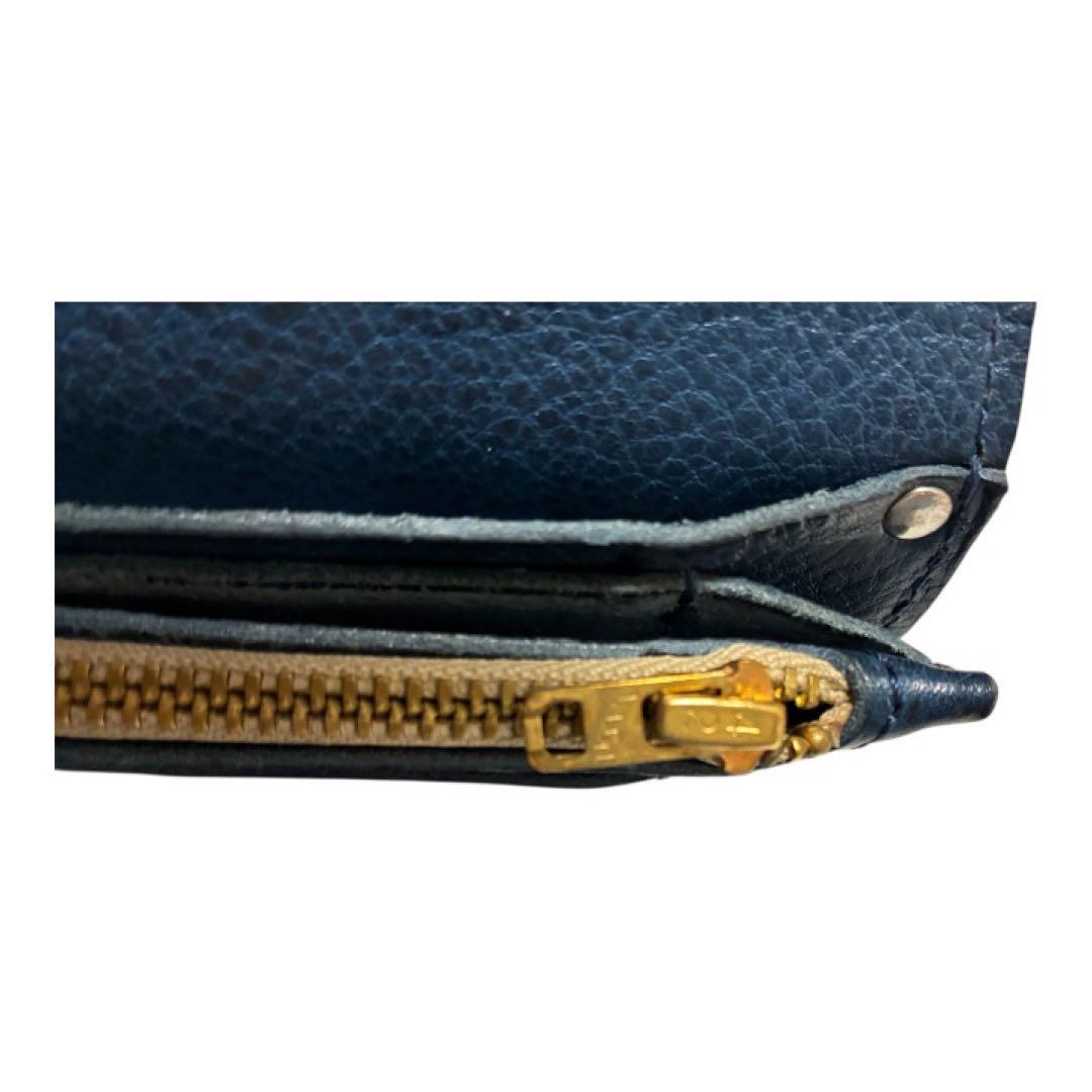 TRAVISHOODミドルトラッカーウォレットネイビー