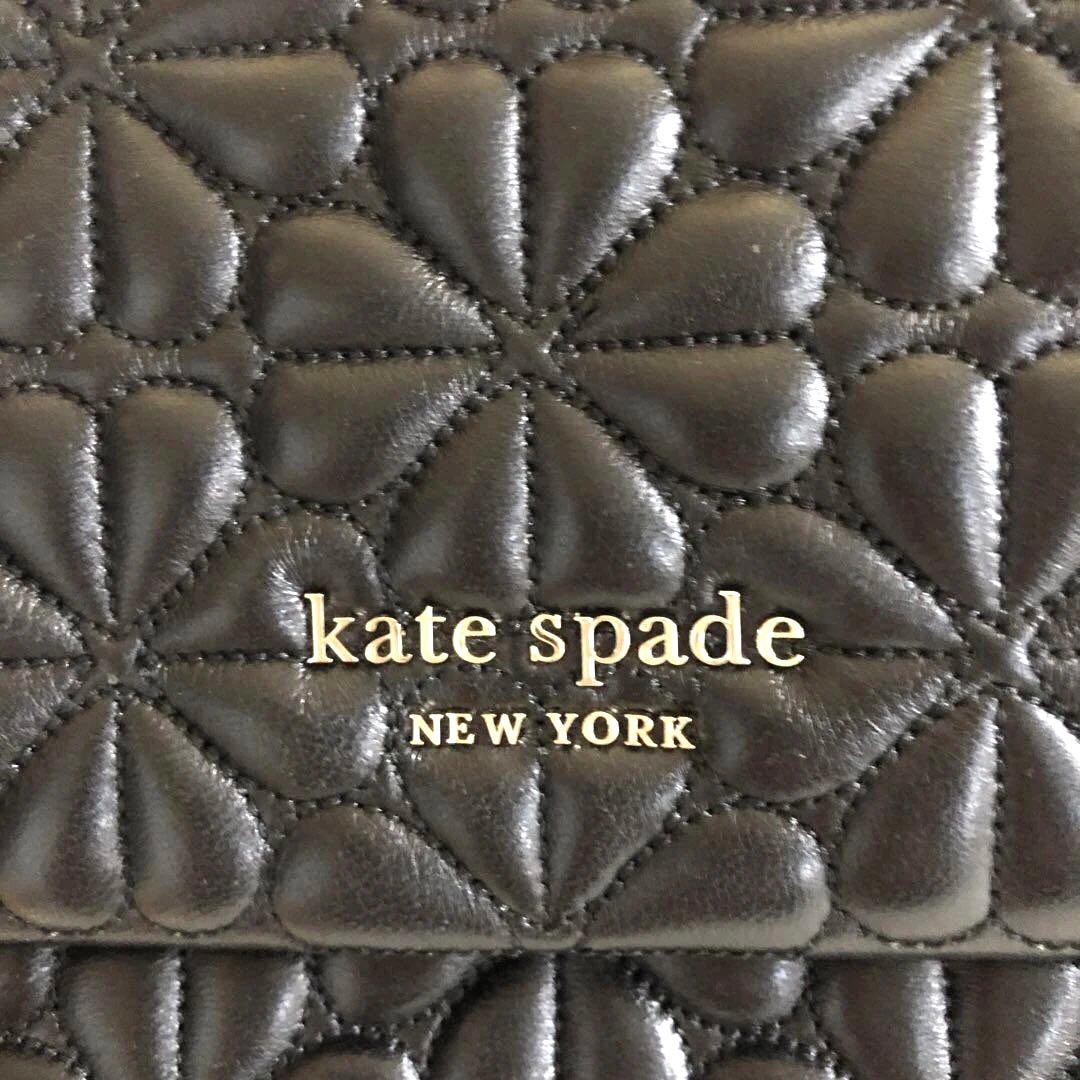 ［美品・希少］ケイトスペードニューヨーク　キルティングチェーンショルダーバッグ黒