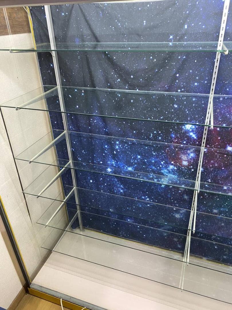 フィギュア玩具おもちゃ屋 陳列用ガラスショーケースB 182cm×158cm