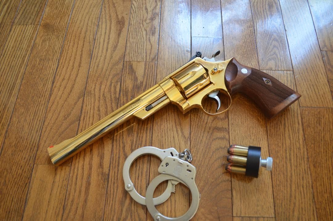 美品！コクサイ金属モデルガン　S&W M29　8-3/8インチ 未発火　木グリ付